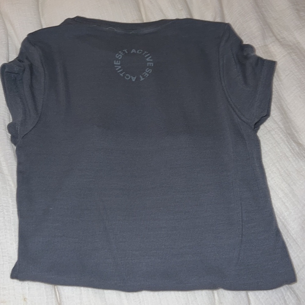 Set Active Ribbed Tee - Picture 4 of 4